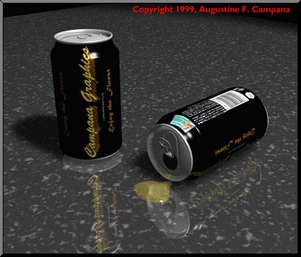 Campana Graphics on soda can