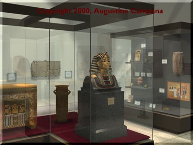 Tutankhamon mask,coffin of Khnum-nakat, basalt vase